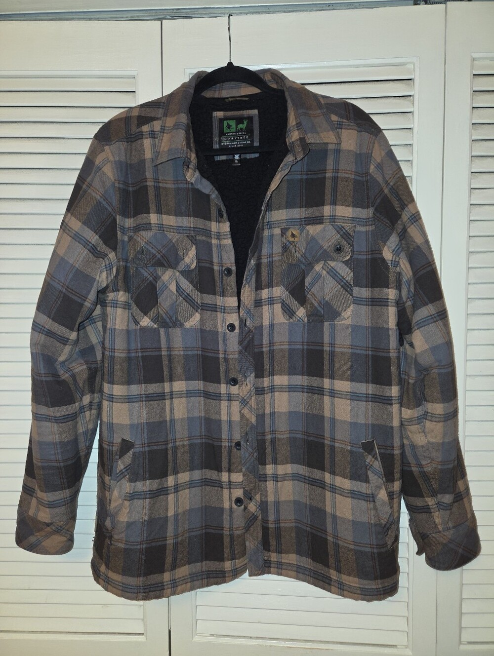 🔥HIPPYTREE Men's Plaid Lightweight Shirt Jacket - NWOT